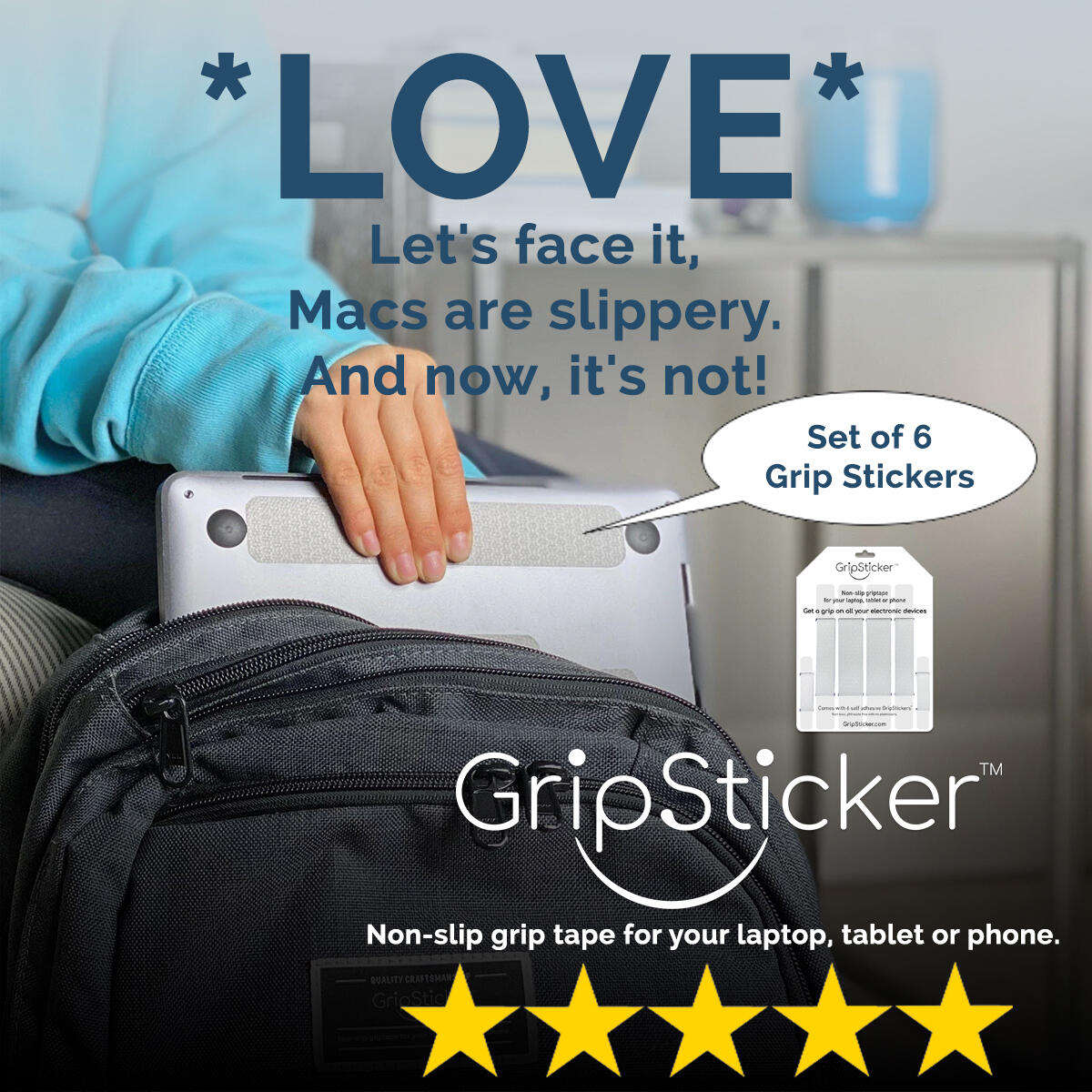 Grip tape for your Laptop, Tablet or Phone - Grip Sticker
